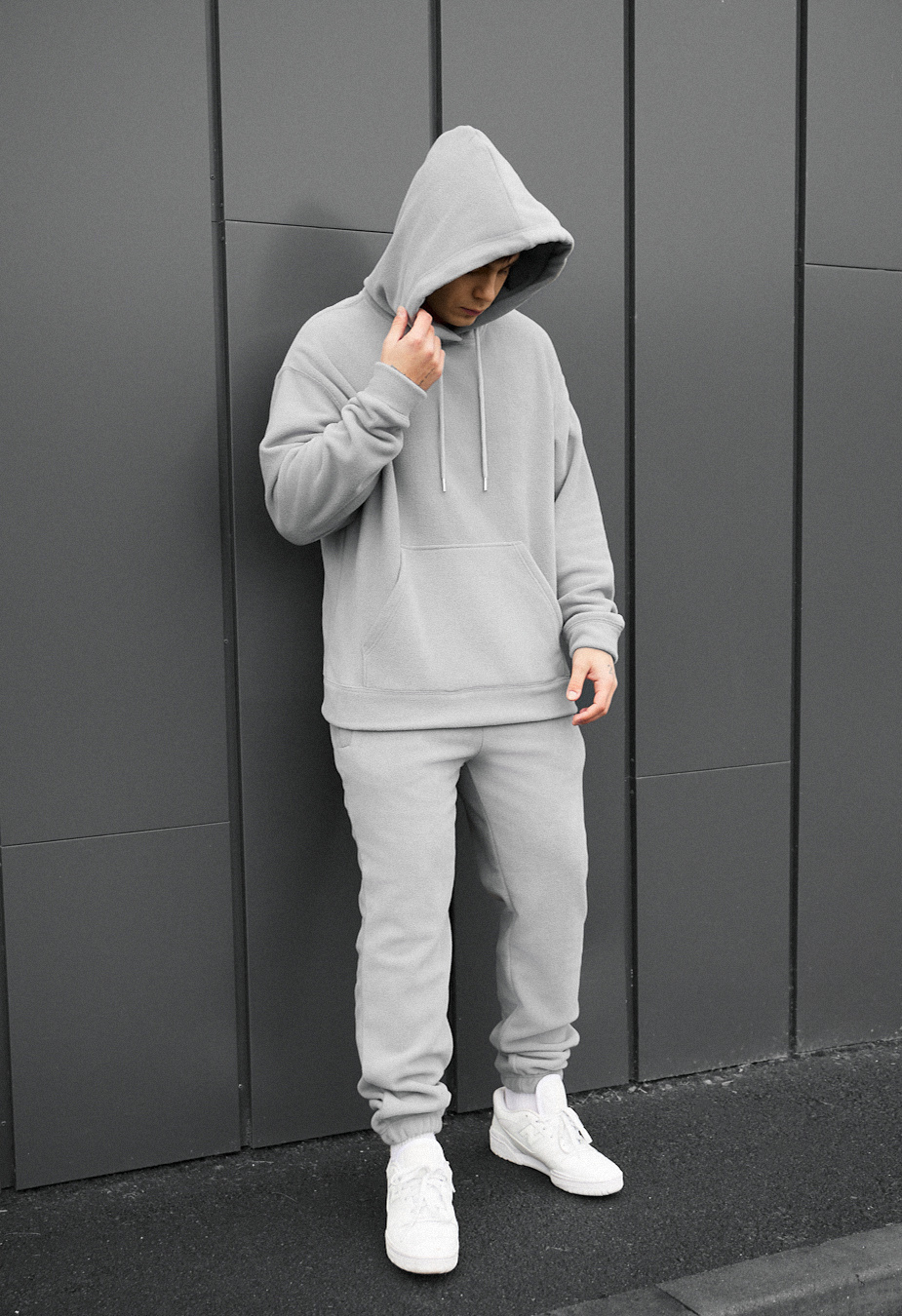 Dres Staff sh light gray oversize fleece