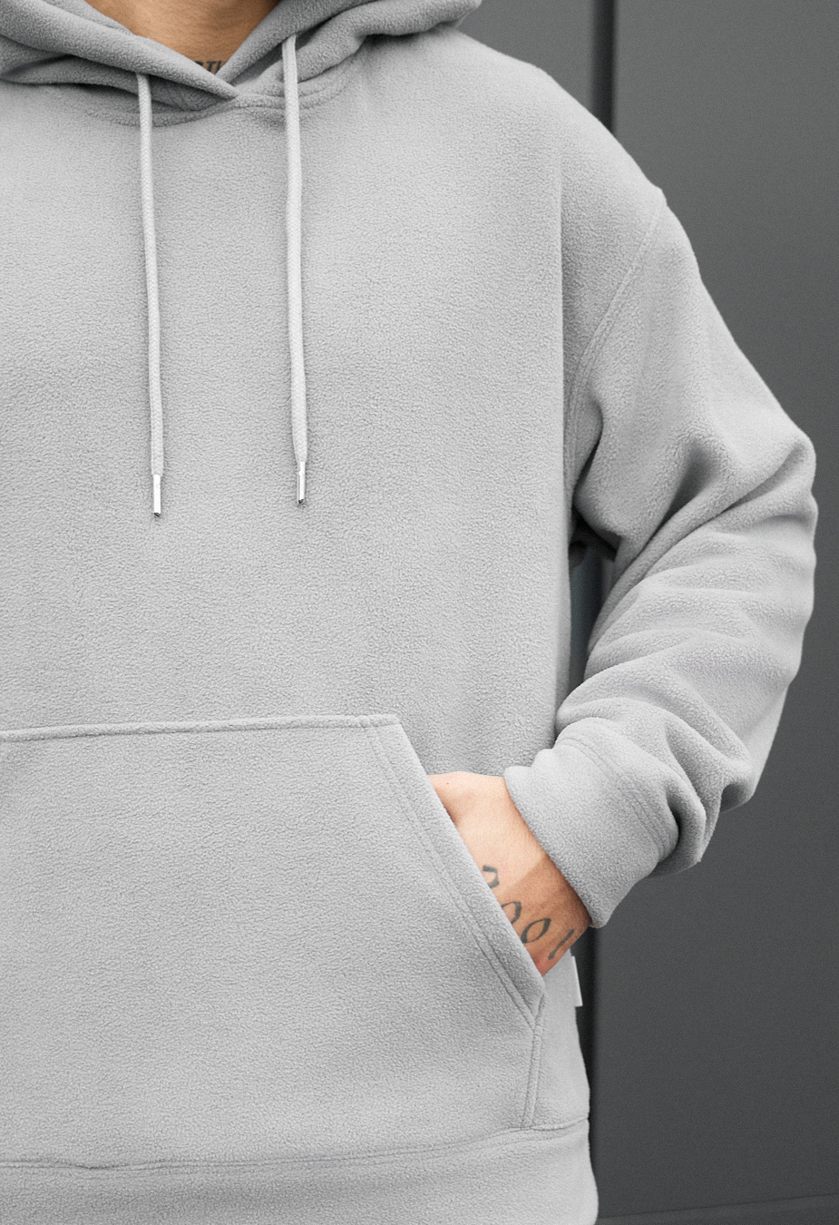 Dres Staff sh light gray oversize fleece