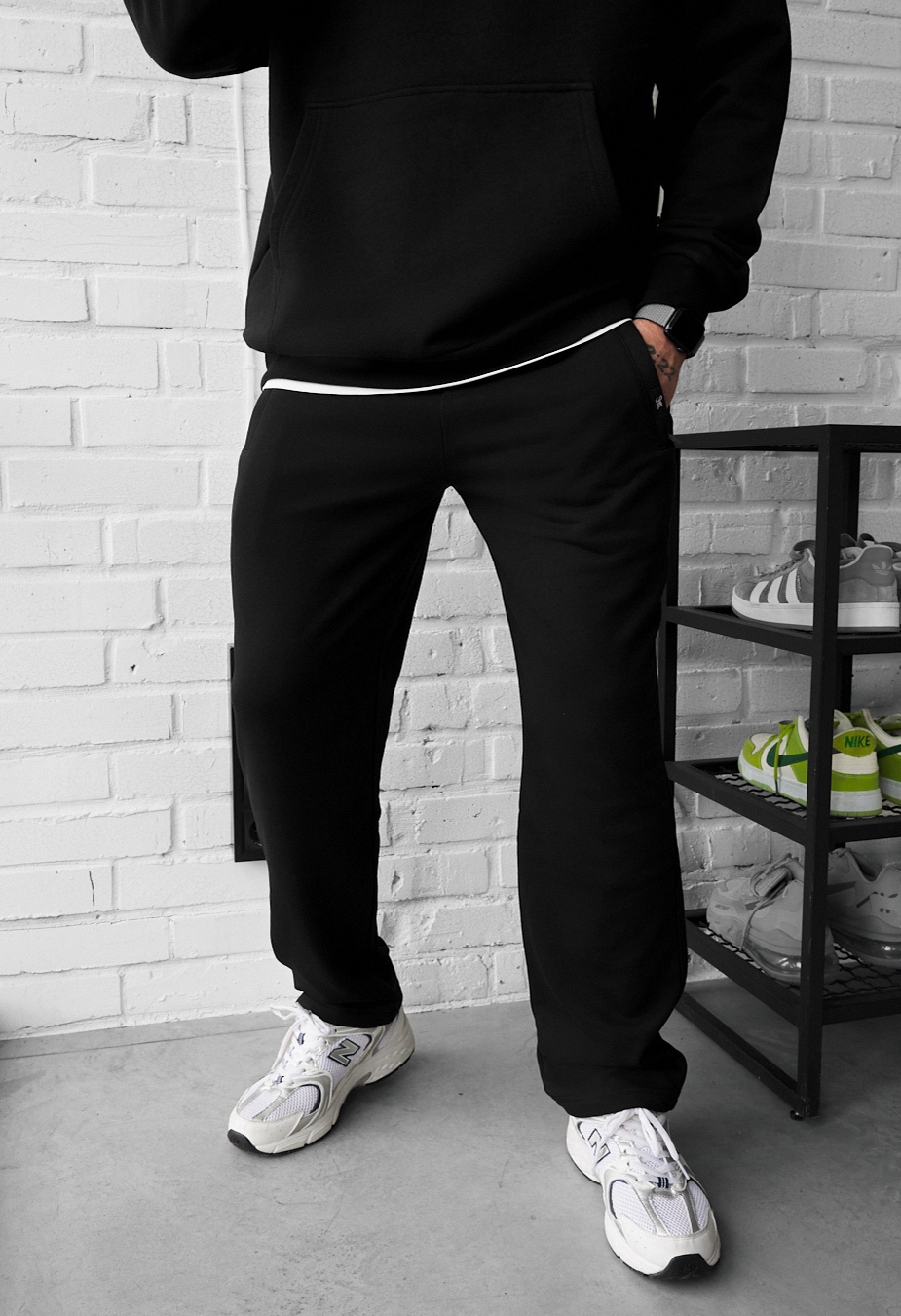 Spodnie dresowe Staff lak black