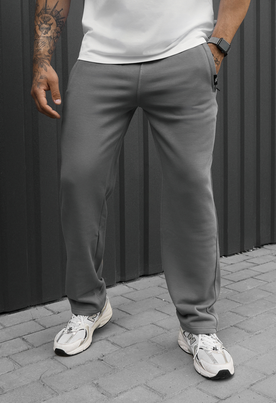 Spodnie Staff lak gray