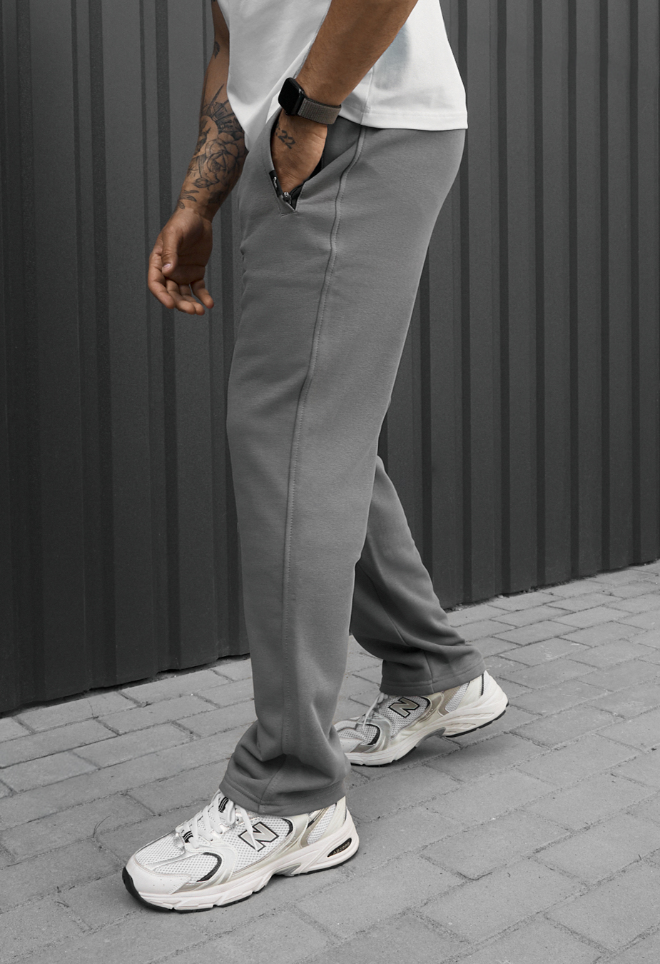 Spodnie Staff lak gray
