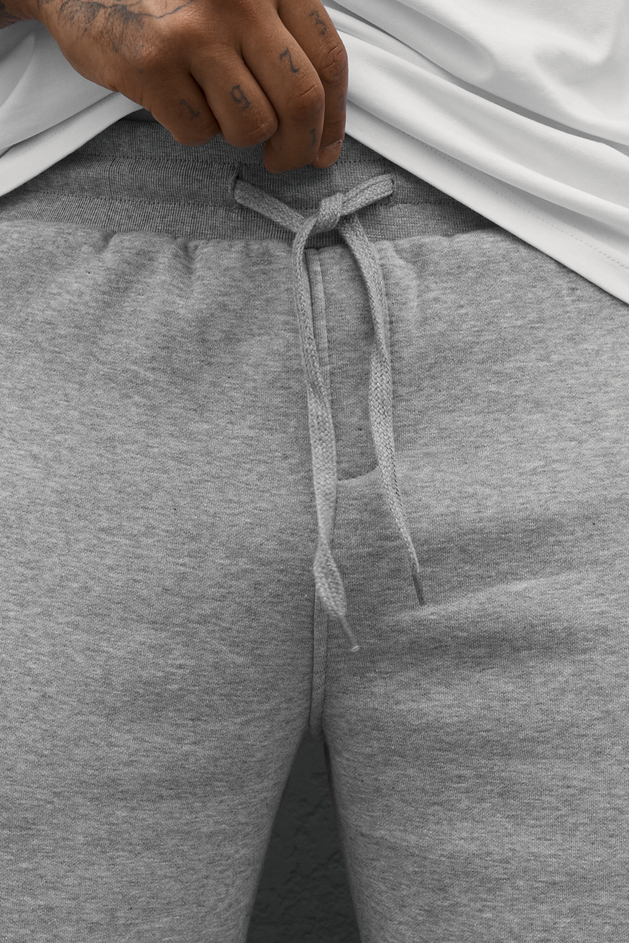 Spodnie dresowe Staff ho gray melange fleece