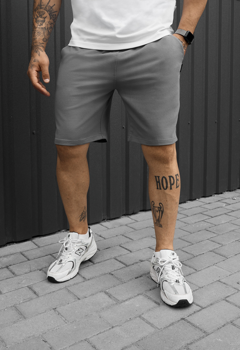 Spodenki Staff ro gray