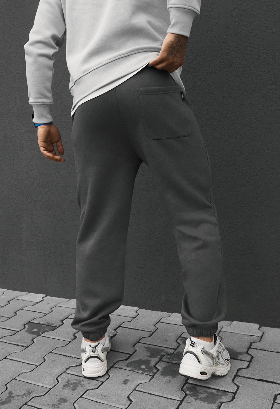 Spodnie dresowe Staff fad gray fleece