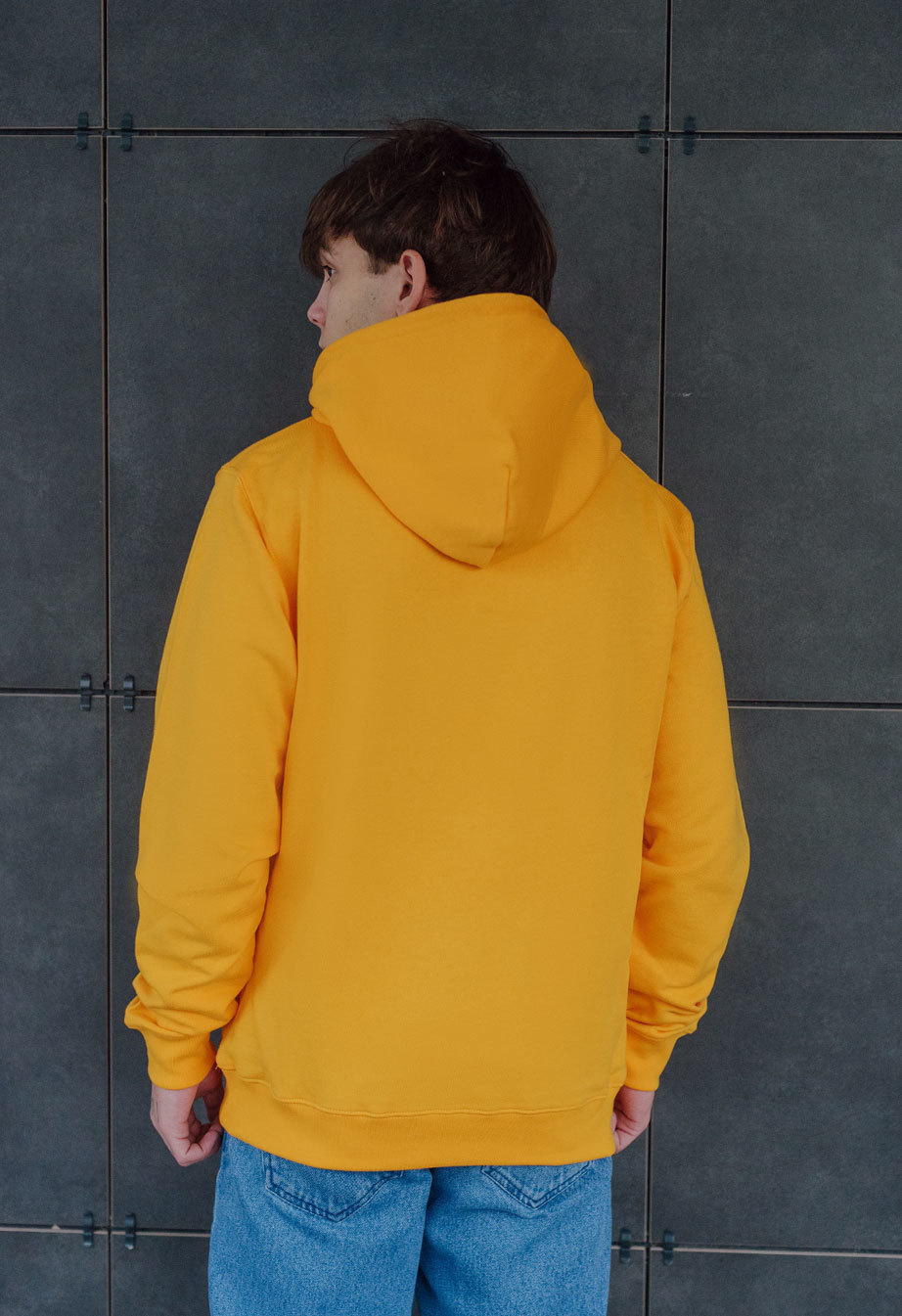 Bluza z kapturem Staff yellow basic