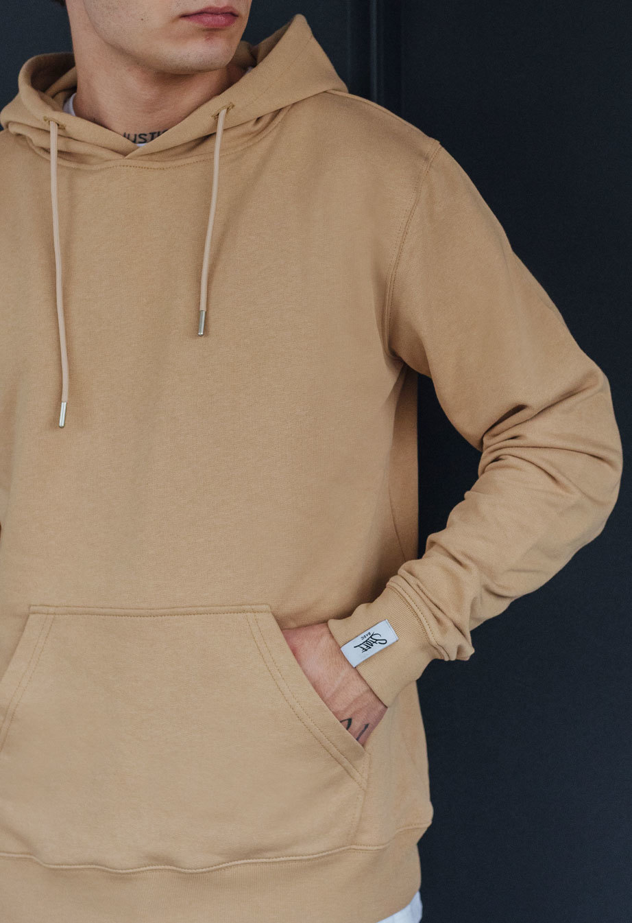 Bluza z kapturem Staff beige basic