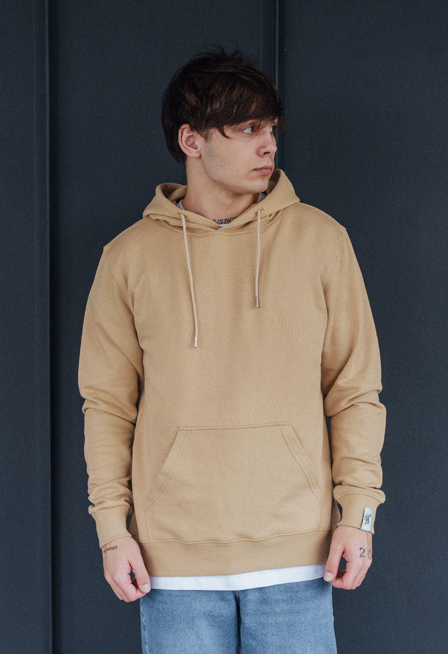 Bluza z kapturem Staff beige basic