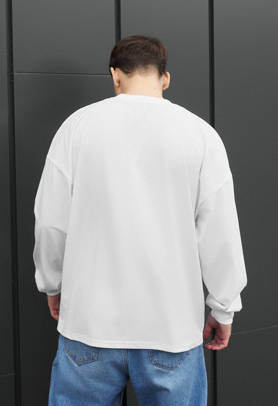 Longsleeve Staff white oversize