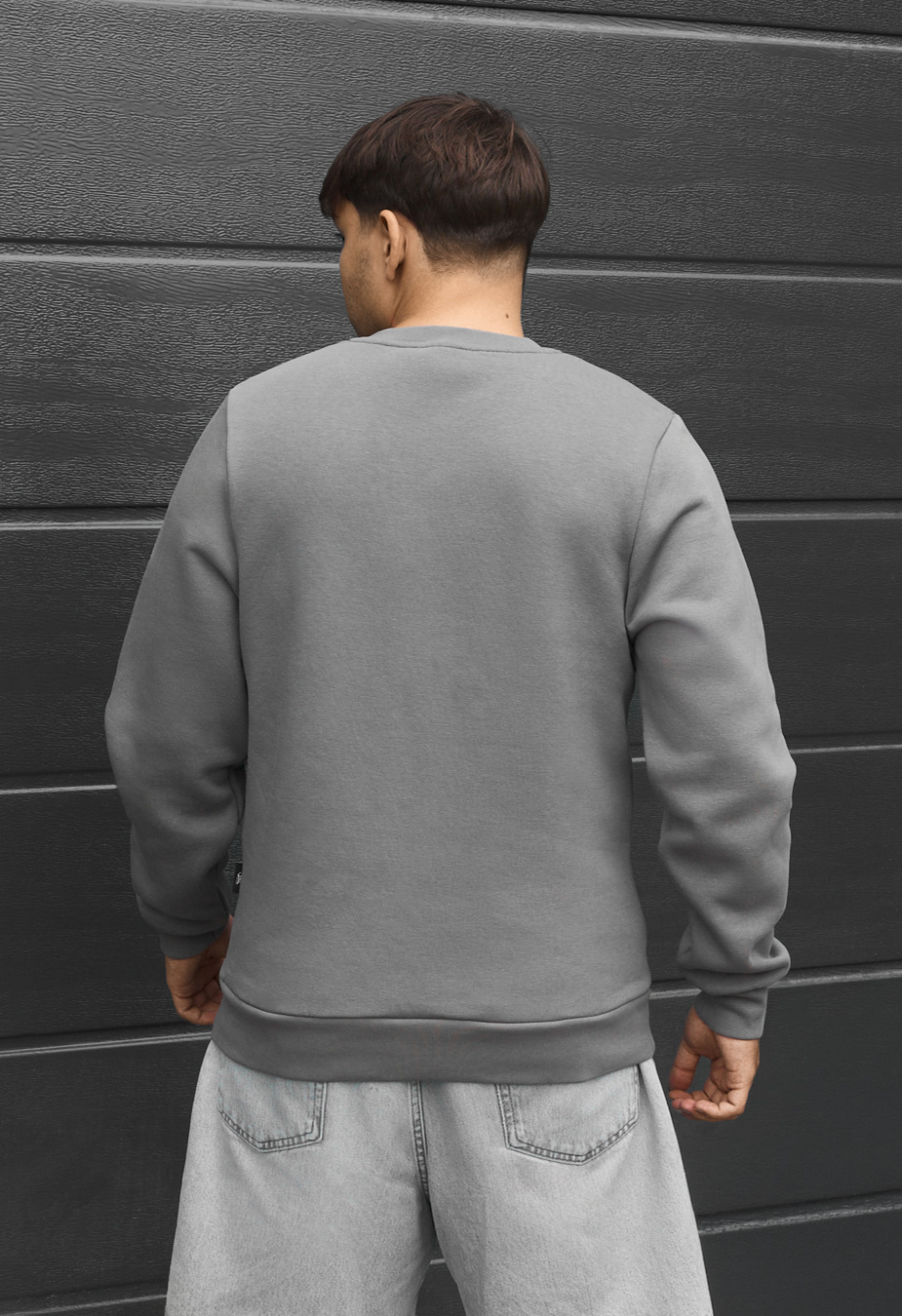 Bluza Staff logo gray fleece