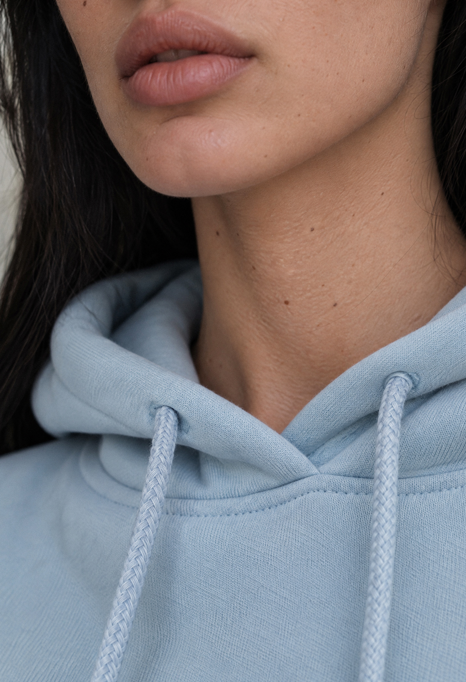 Bluza Staff logo blue oversize fleece