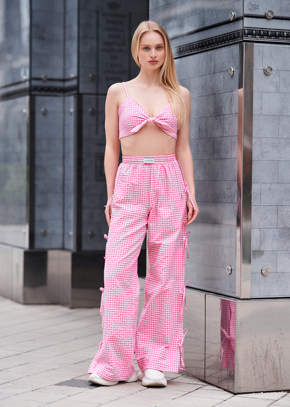 Komplet top + spodnie Staff kiya pink