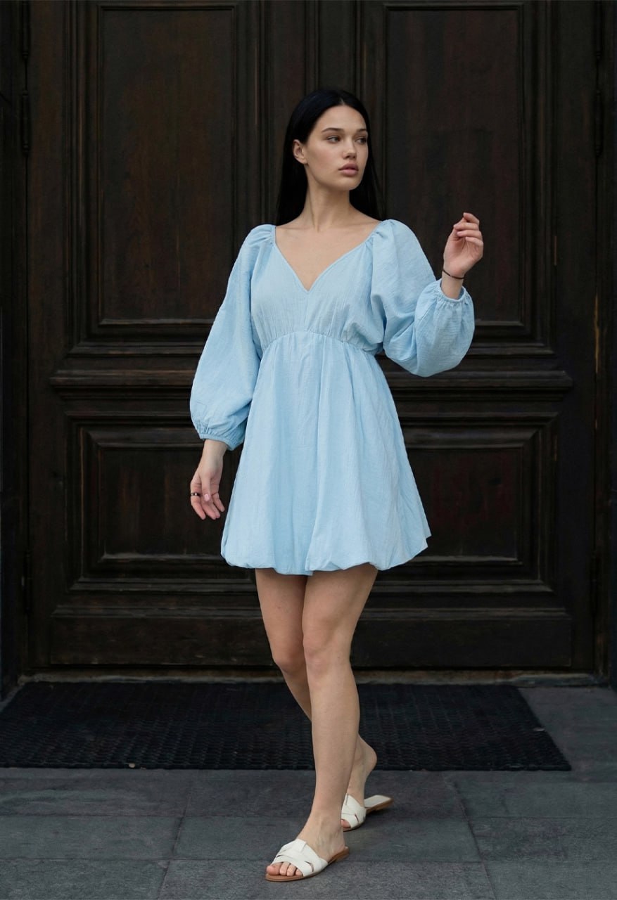 Sukienka Staff lat light blue