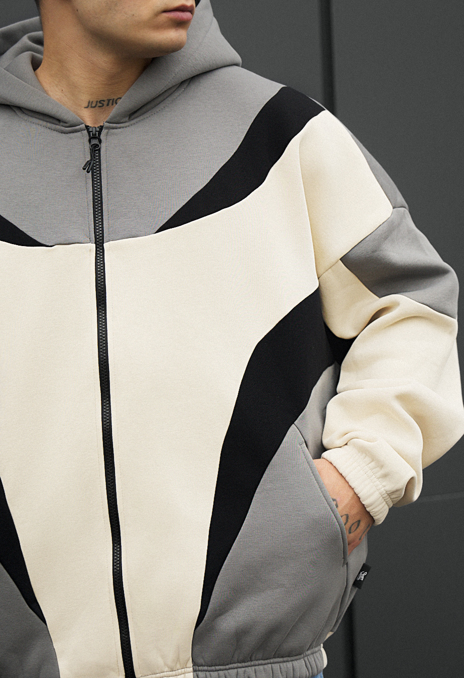 Bluza taff mix oversize fleece