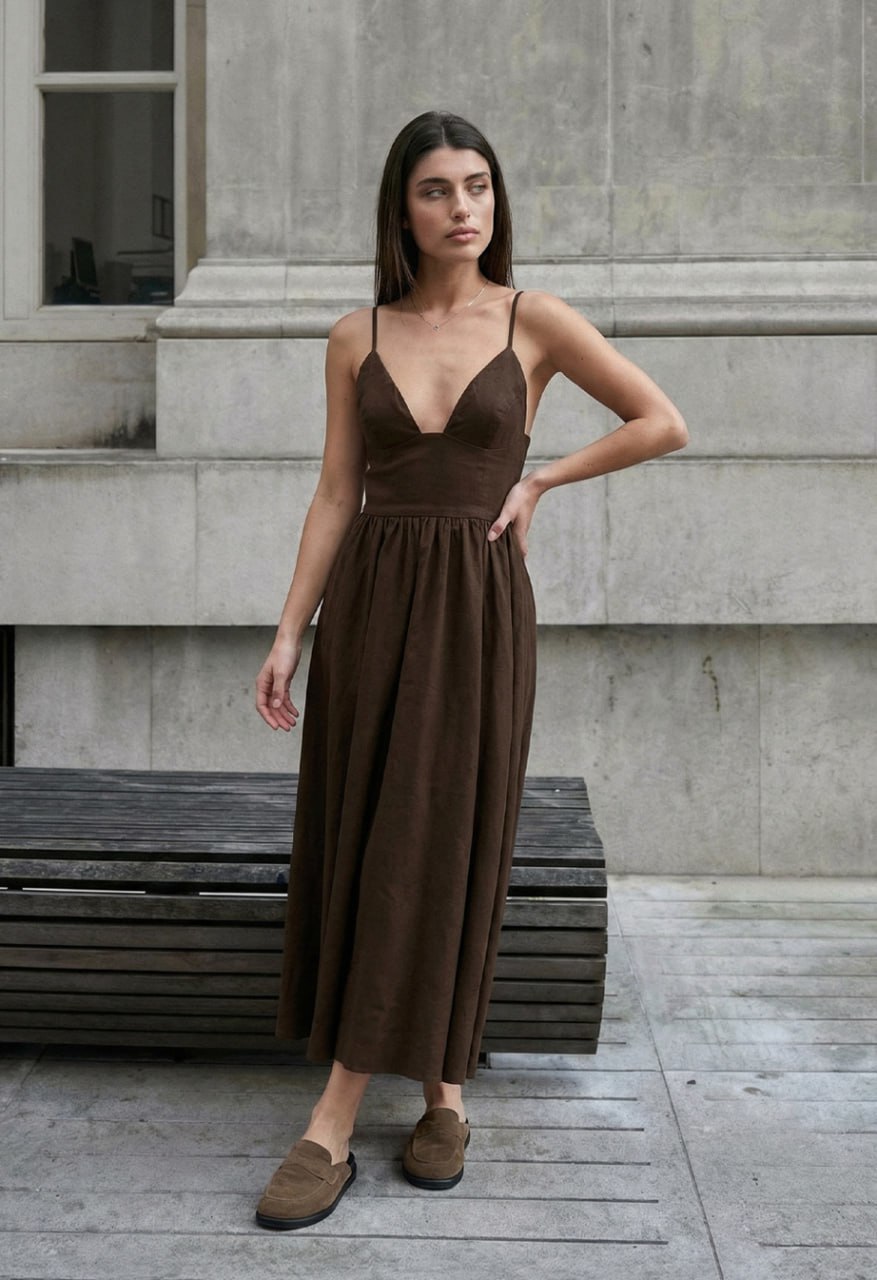 Sukienka Staff fen brown