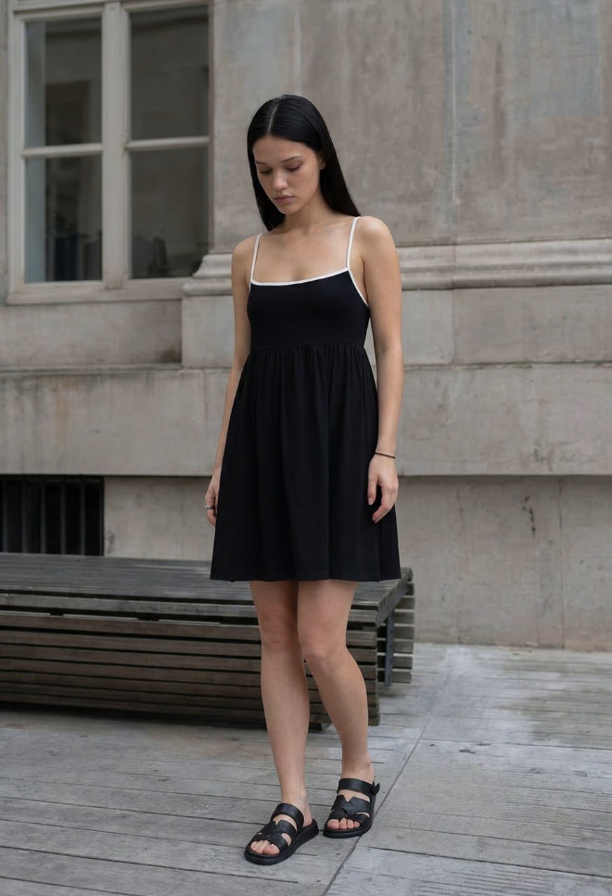 Sukienka Staff kr black & white