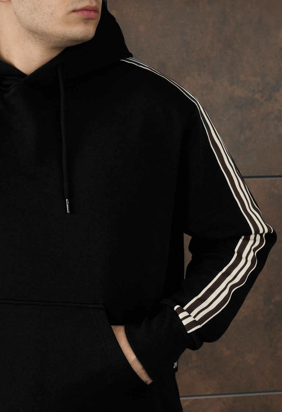 Bluza Staff black lines oversize