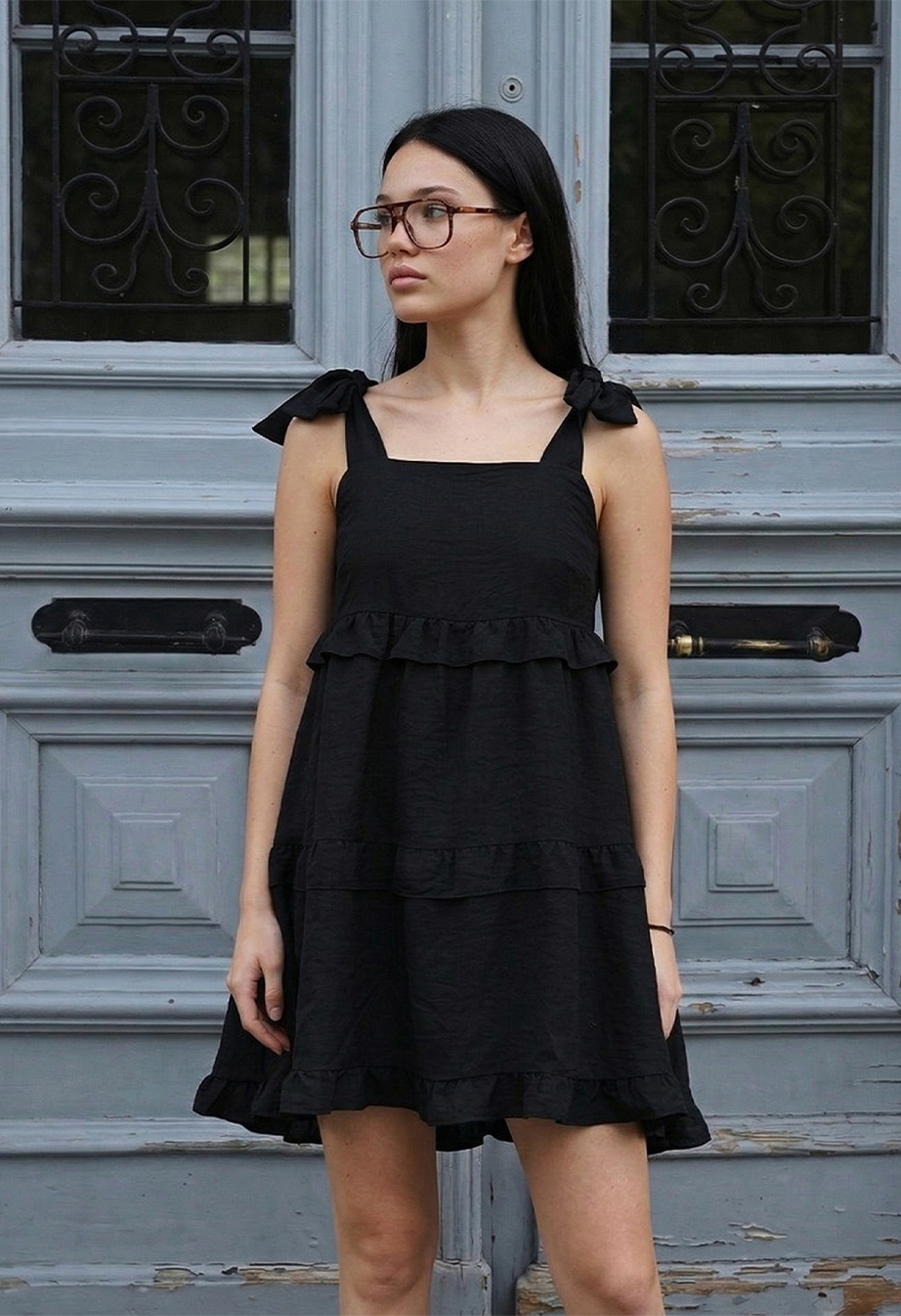 Sukienka Staff pin black