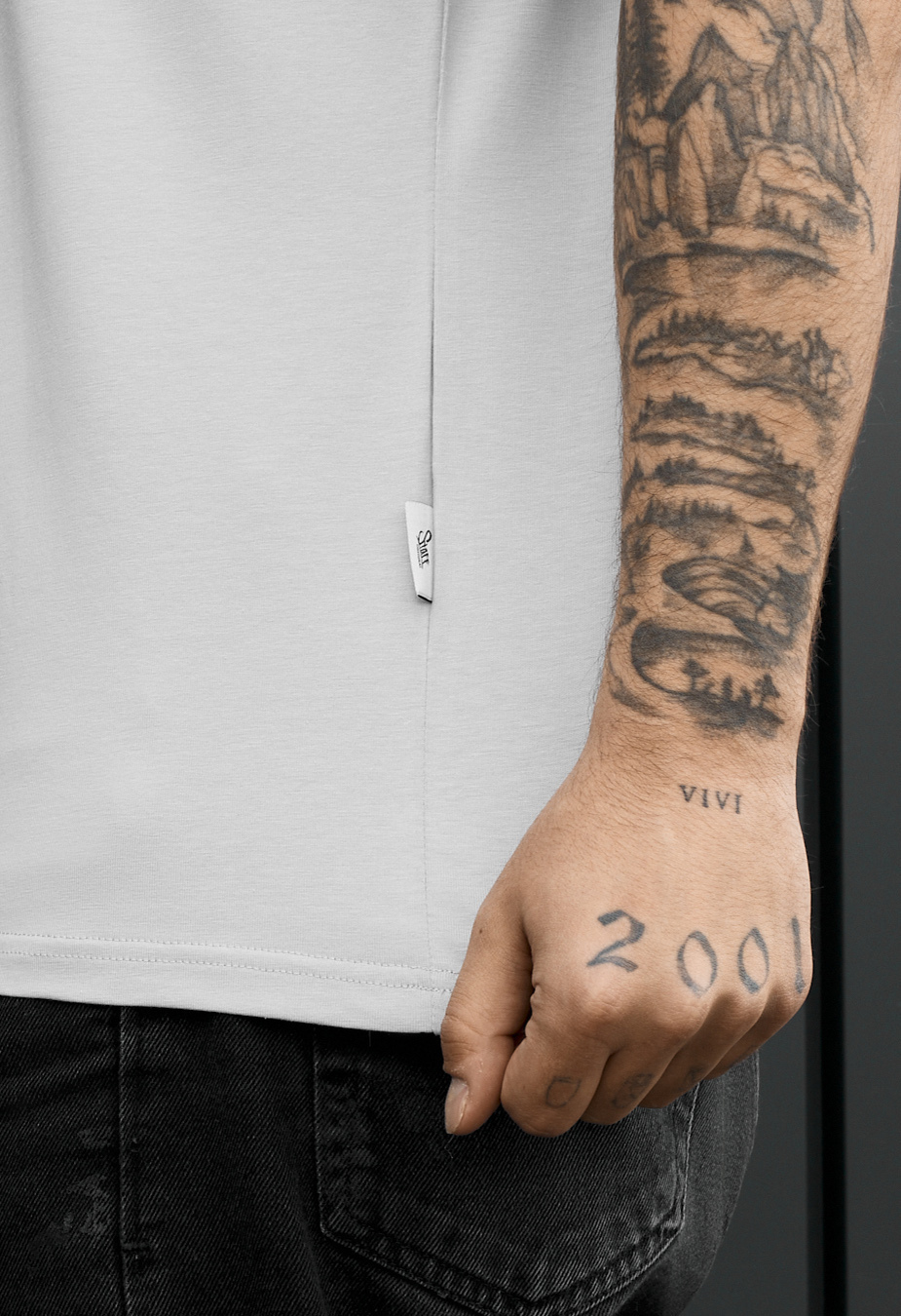 Koszulka Staff sa light gray