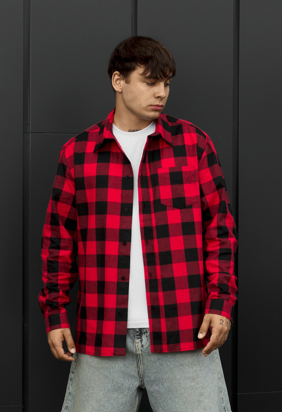 Koszula Staff ed black & red