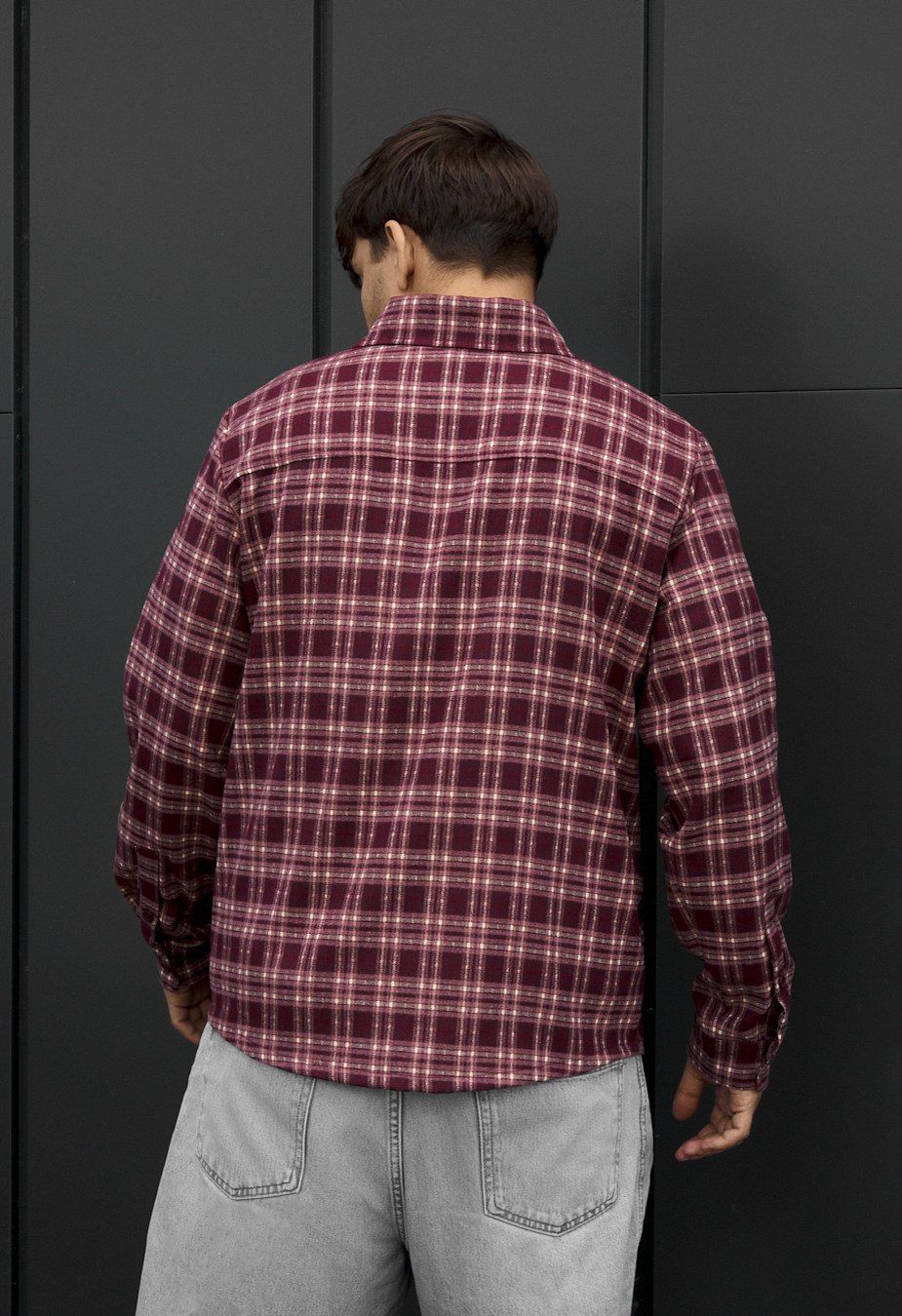Koszula Staff c4 bordo & beige