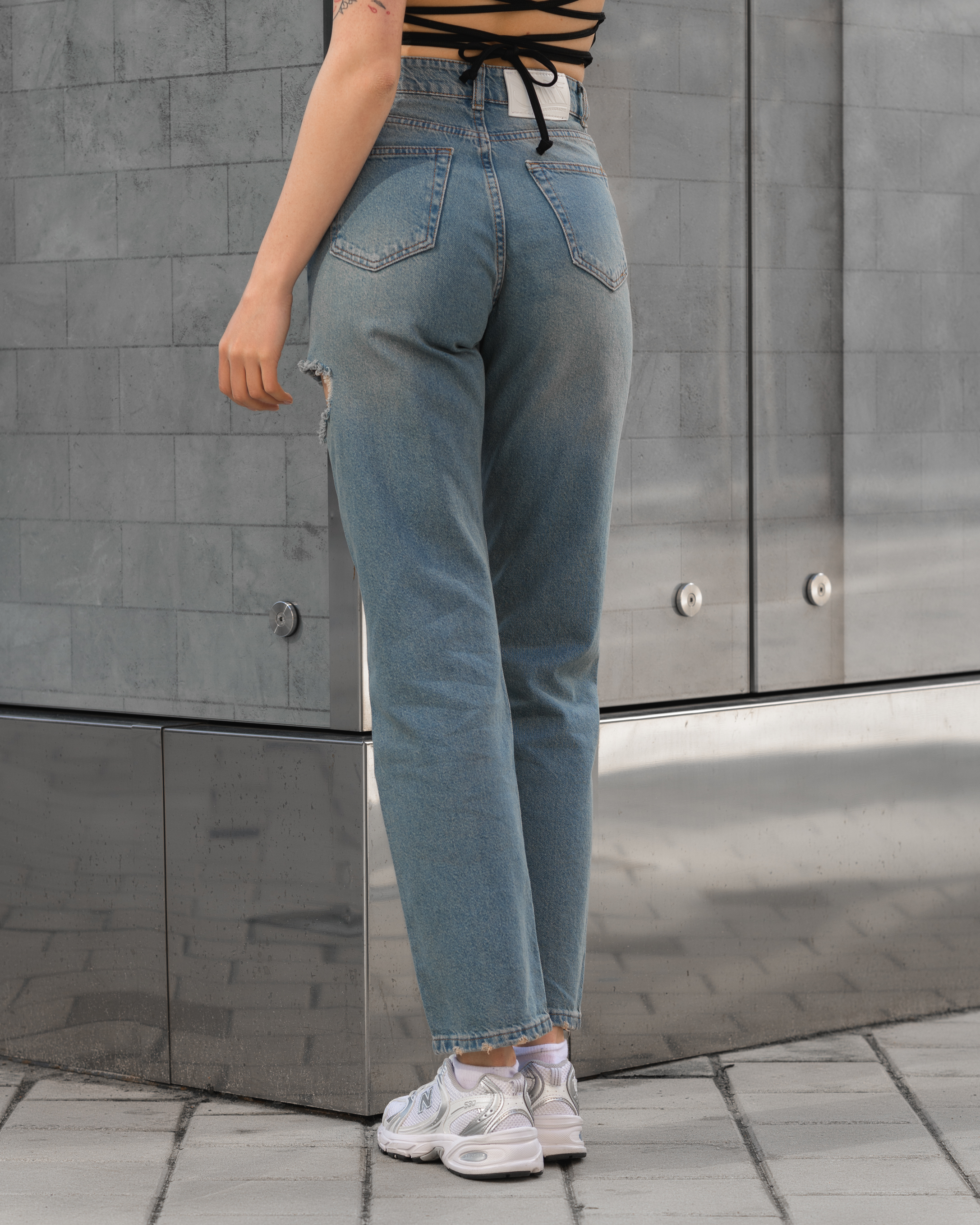 Damskie jeansy Staff blue straight