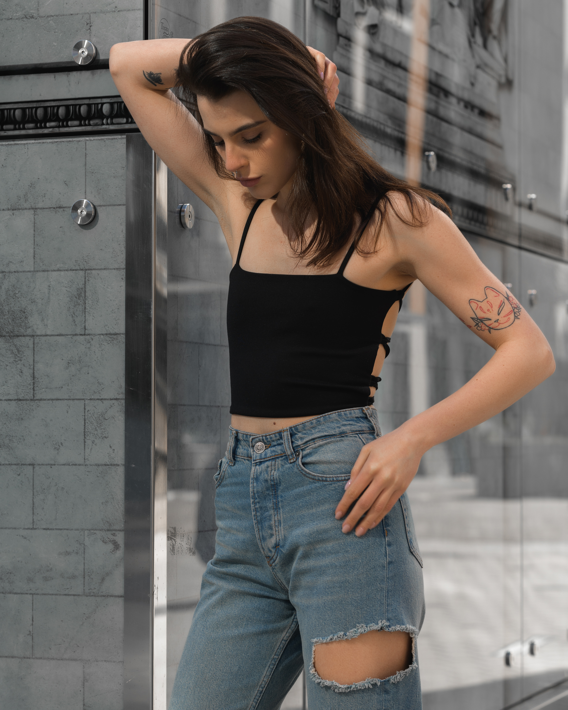 Damskie jeansy Staff blue straight