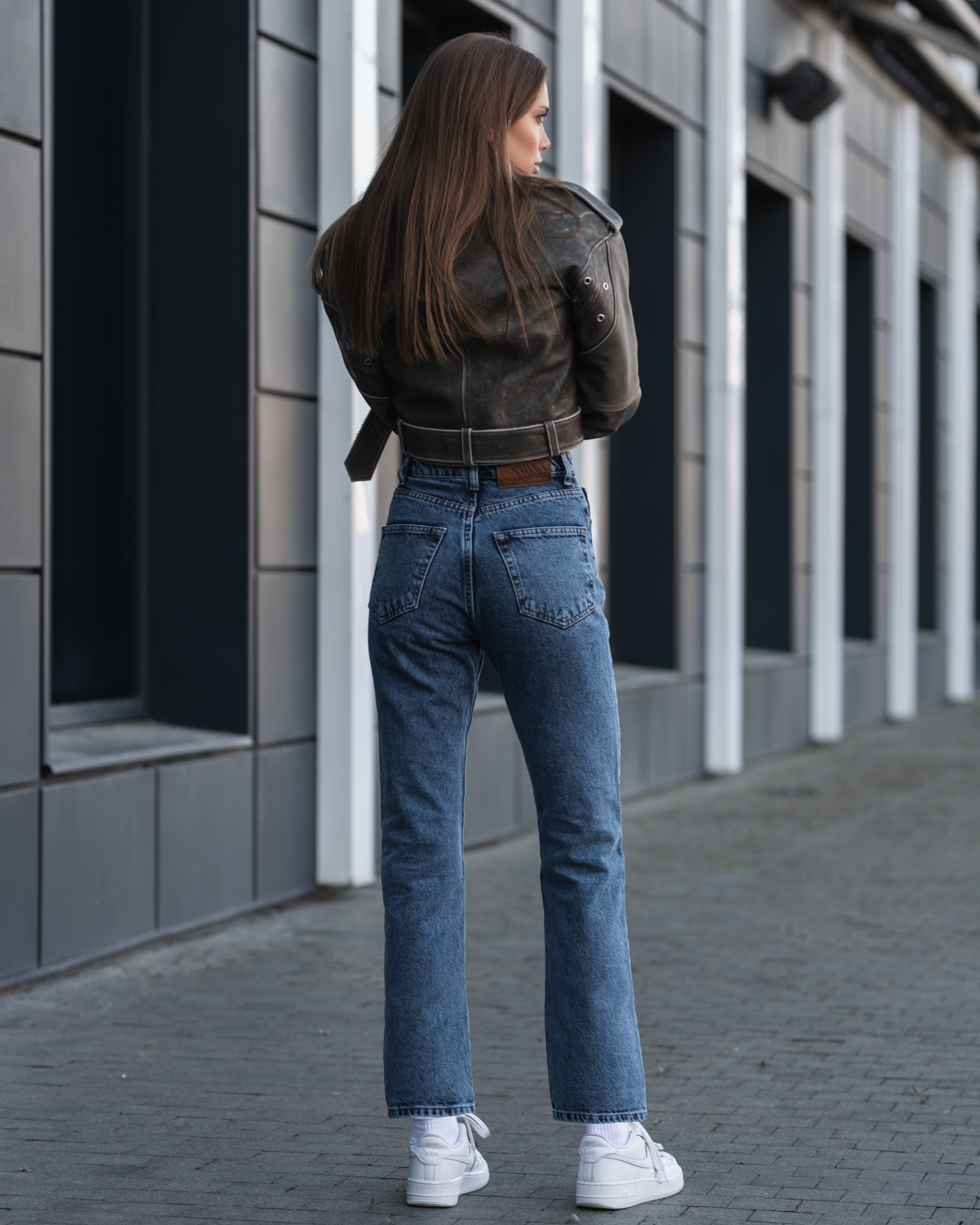 Damskie jeansy Staff blue straight