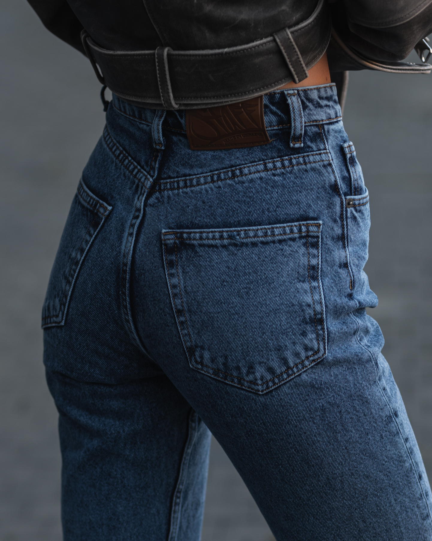 Damskie jeansy Staff blue straight