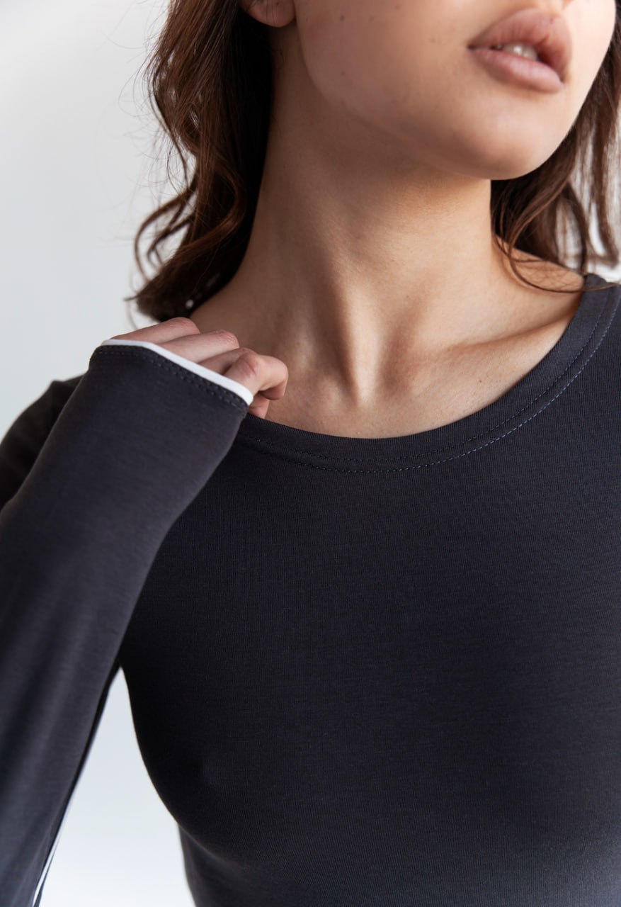 Body Staff ish dark gray & white