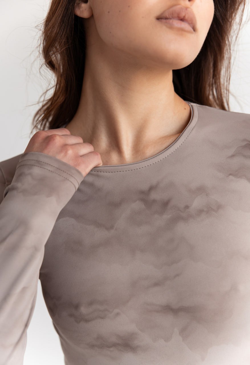 Body Staff tie-dye brown gray