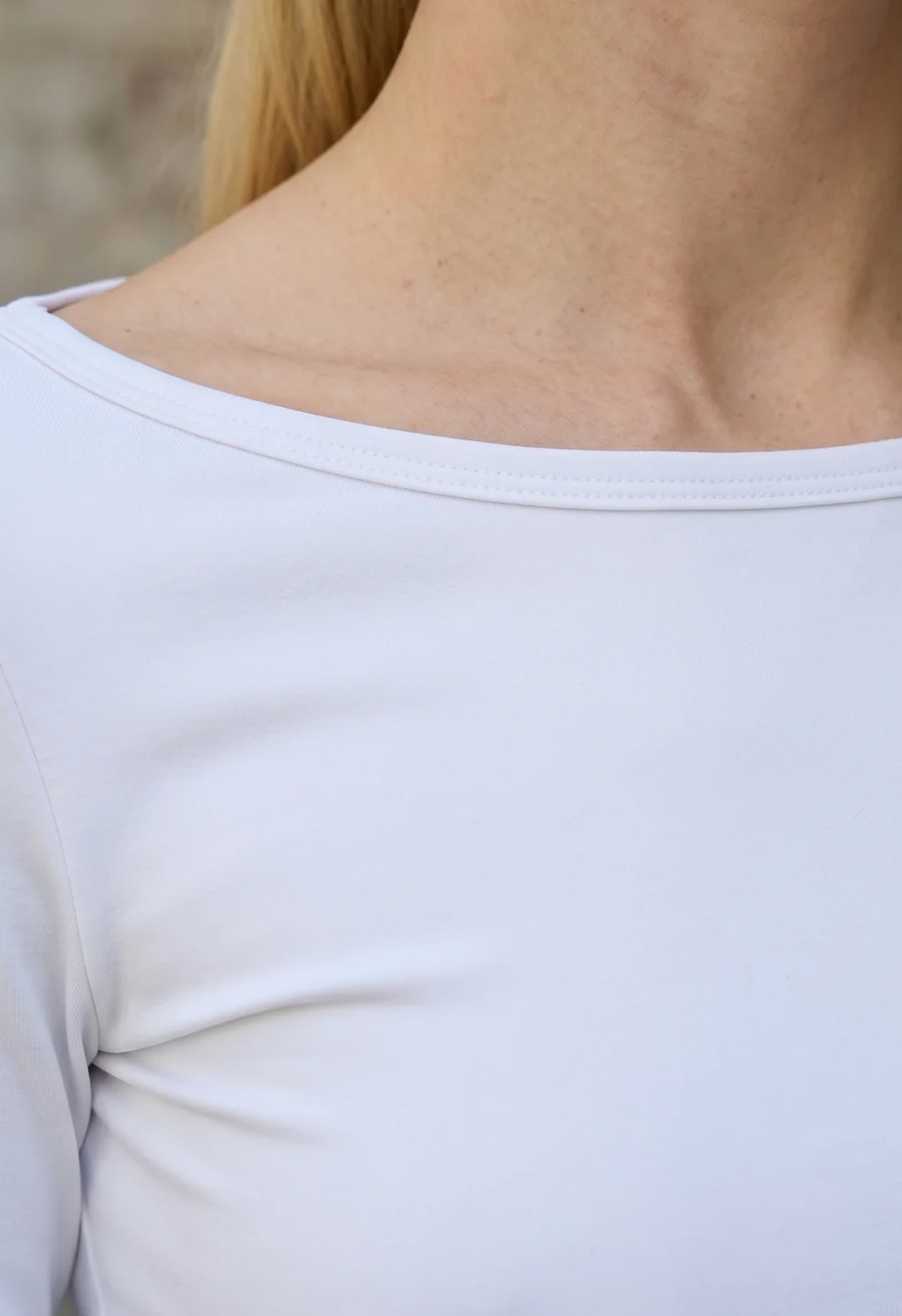 Longsleeve Staff re white