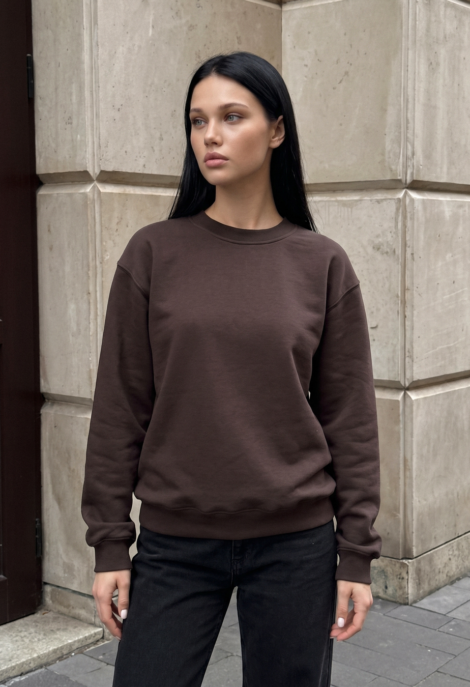 Bluza Staff zy brown oversize fleece