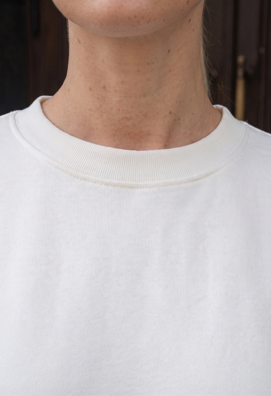 Bluza Staff zy white oversize fleece