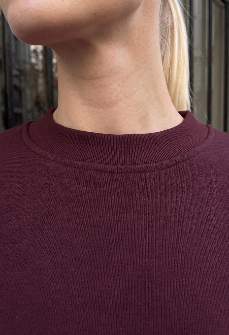 Bluza Staff zy bordo oversize fleece