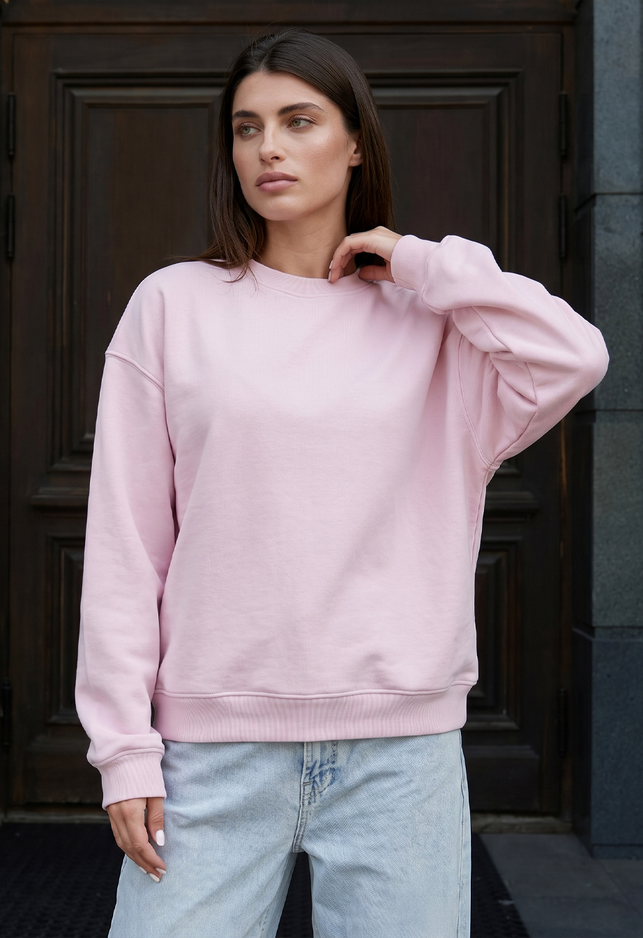 Bluza Staff zy pink oversize fleece