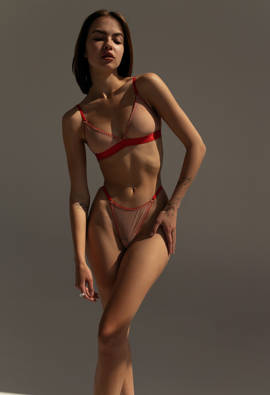 Majtki damskie Staff li red beige