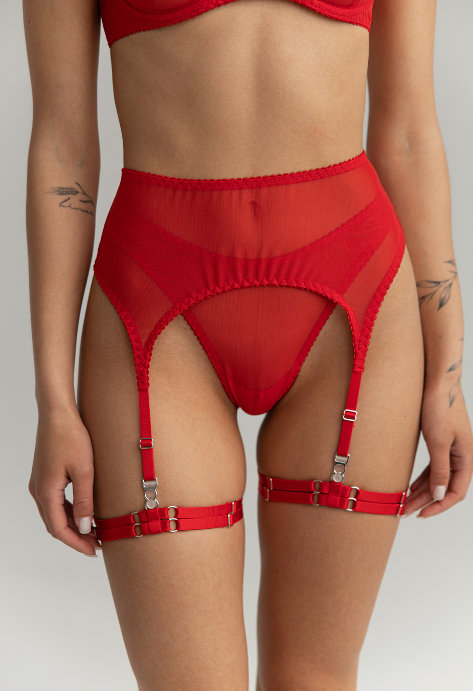Pas do pończoch damski Staff cla red