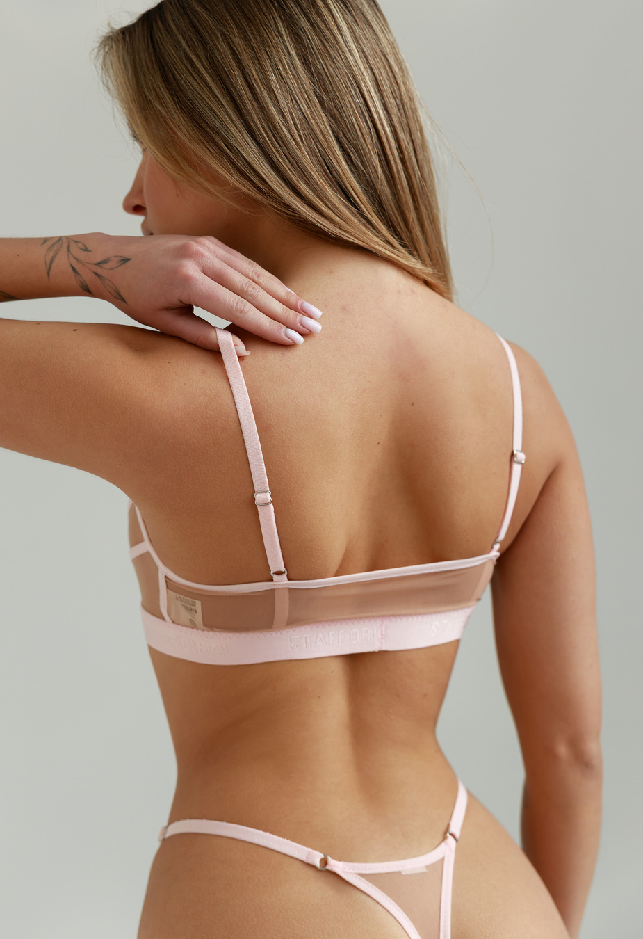 Biustonosz Staff smi pink & beige