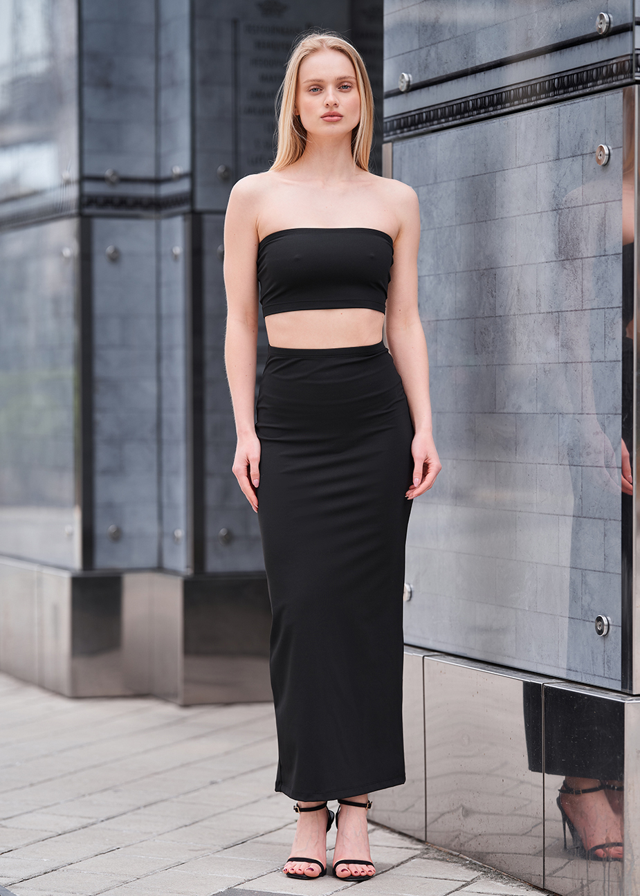Komplet top + spódnica Staff elo black