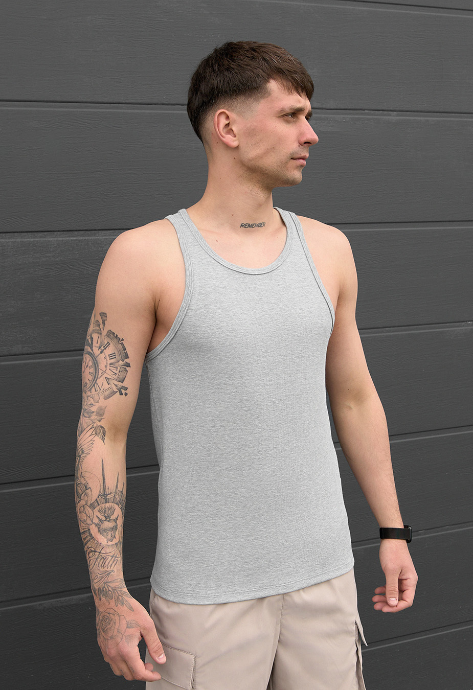 Koszulka Staff ns gray