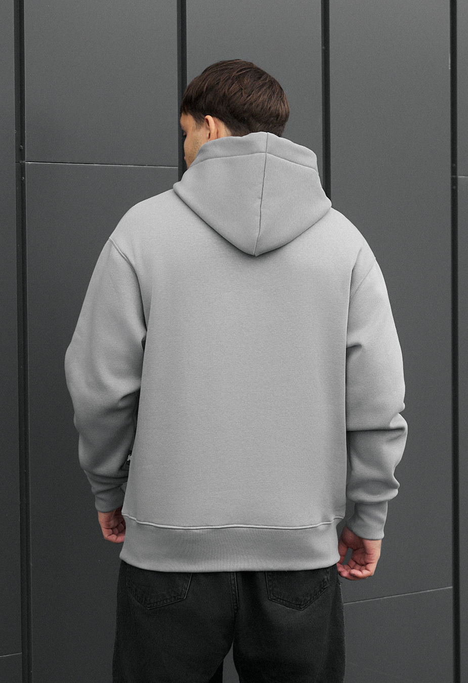 Bluza Staff gray oversize fleece