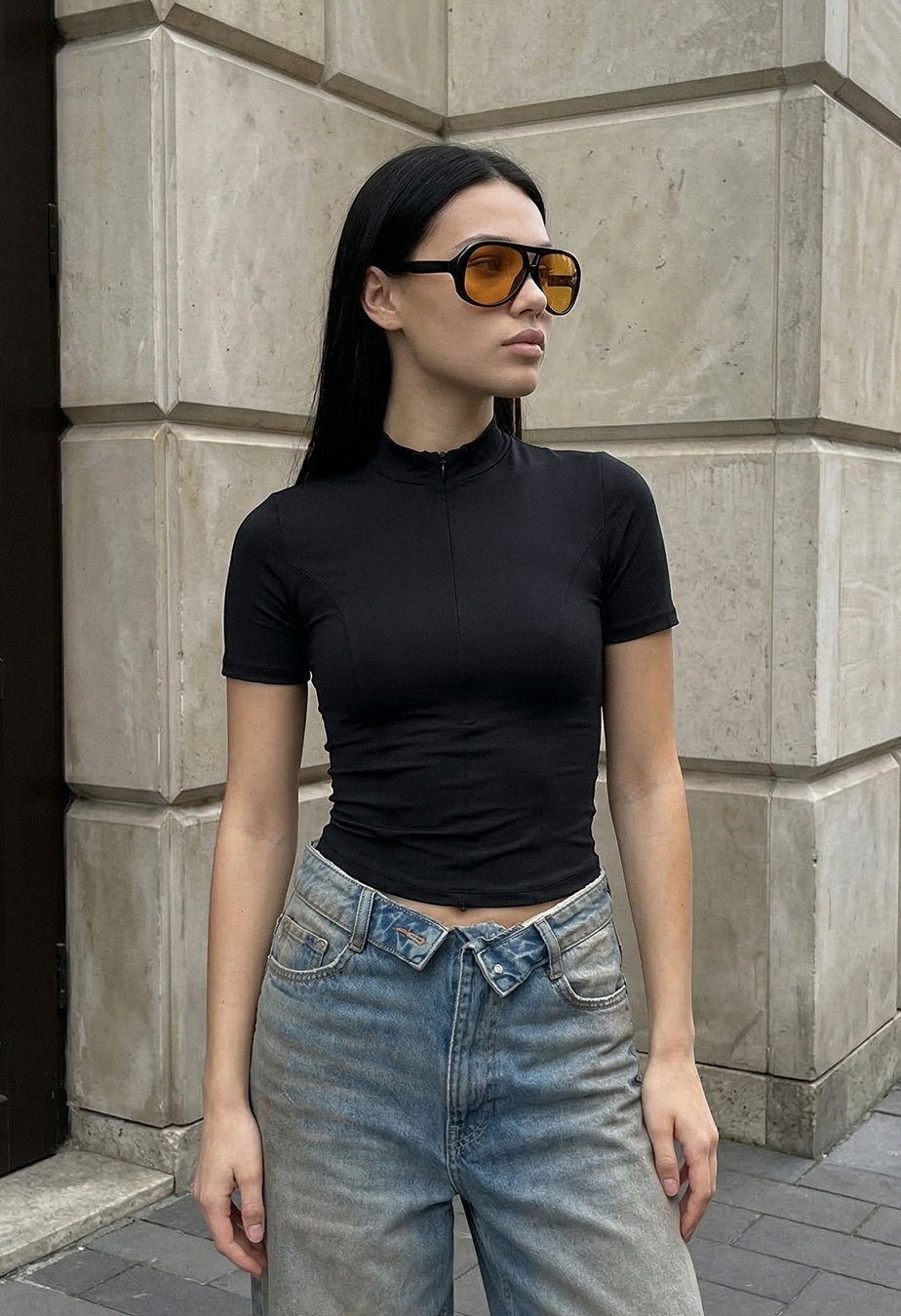 Top Staff nim zip black