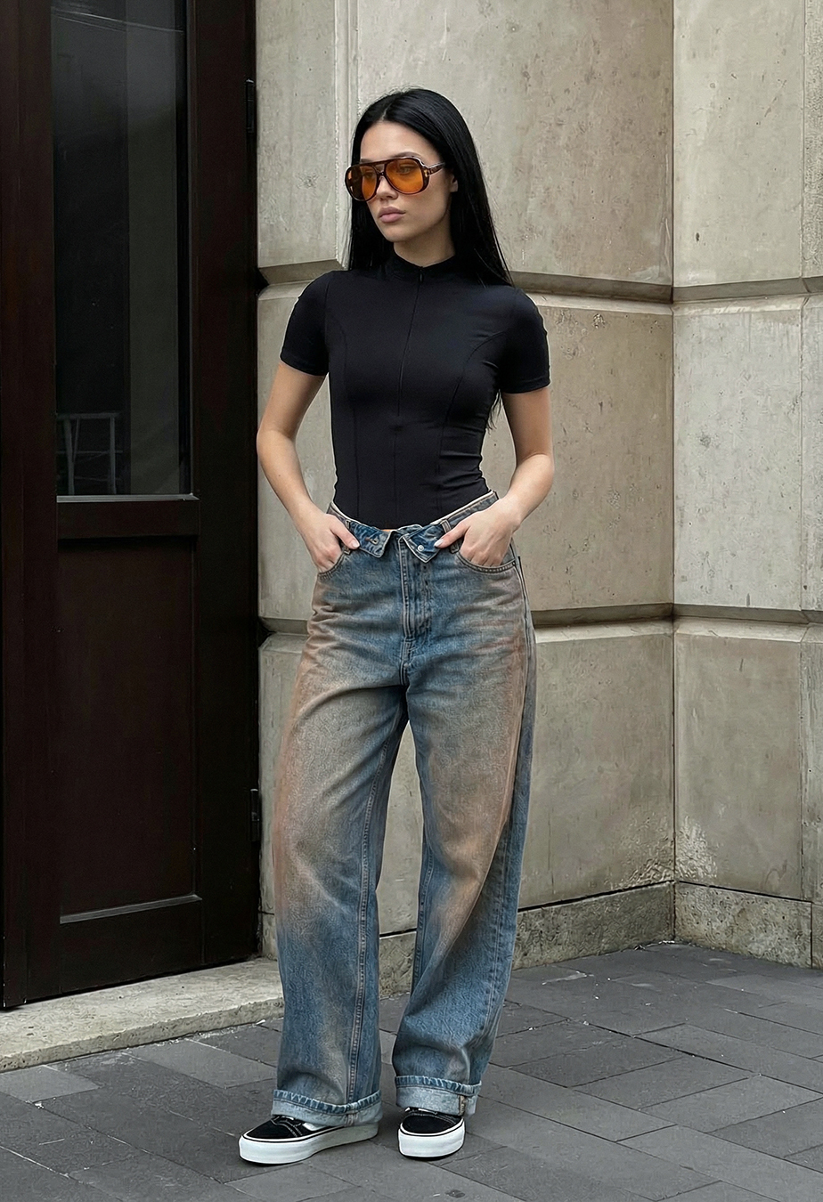 Top Staff nim zip black