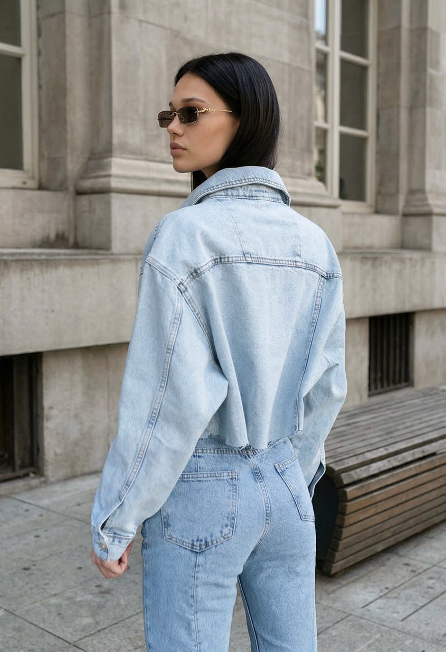 Damska Jeansova kurtka Staff light blue