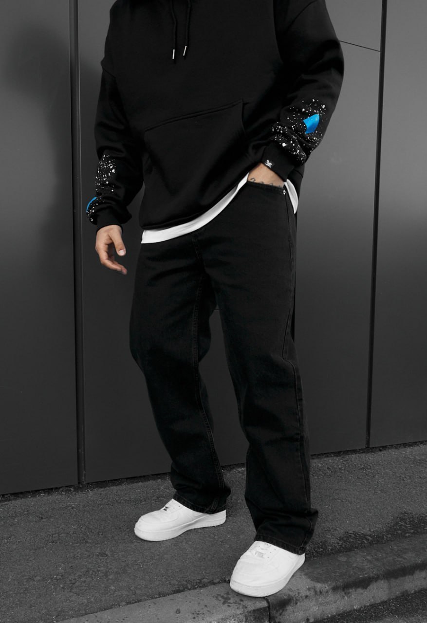 Dżinsy Staff x Husll baggy black