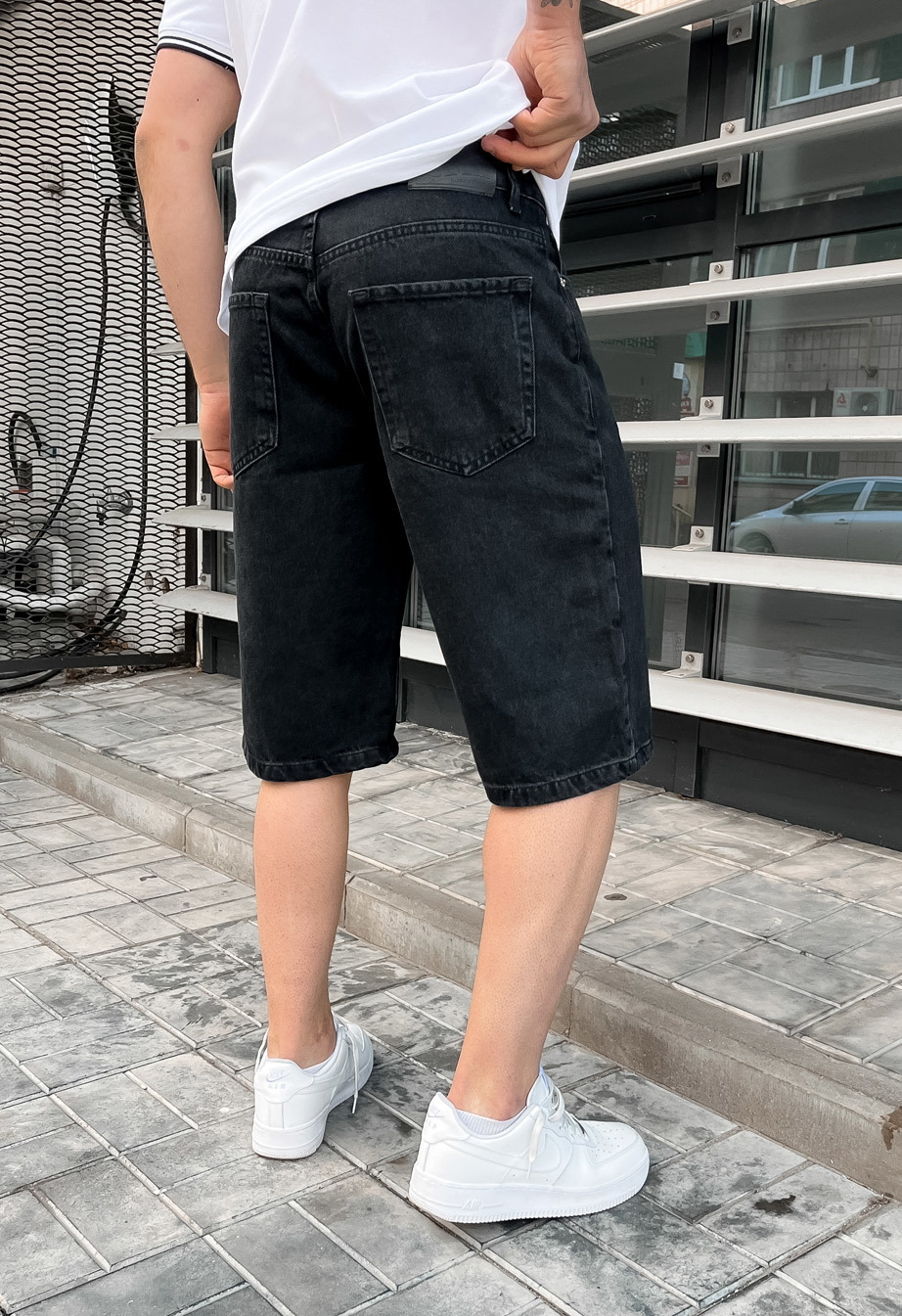 Jeansove spodenki Staff baggy c1