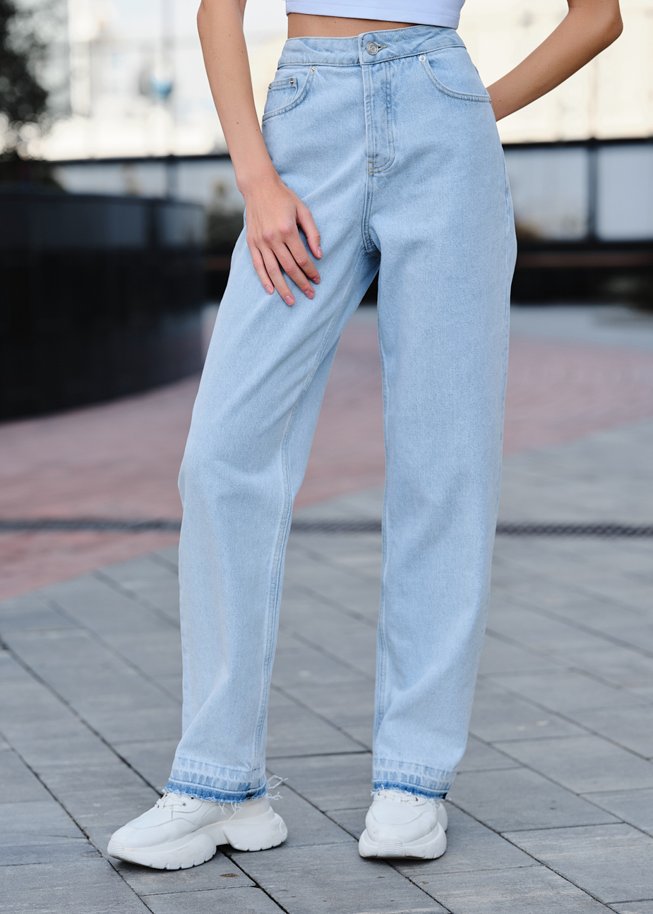 Dżinsy damski Staff wide leg light blue