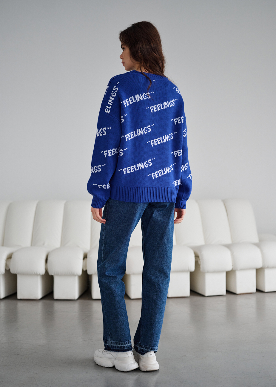 Bluza damska Staff feelings blue oversize