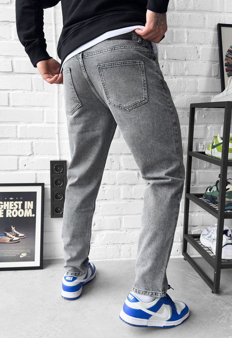 Dżinsy Staff 5 gray regular