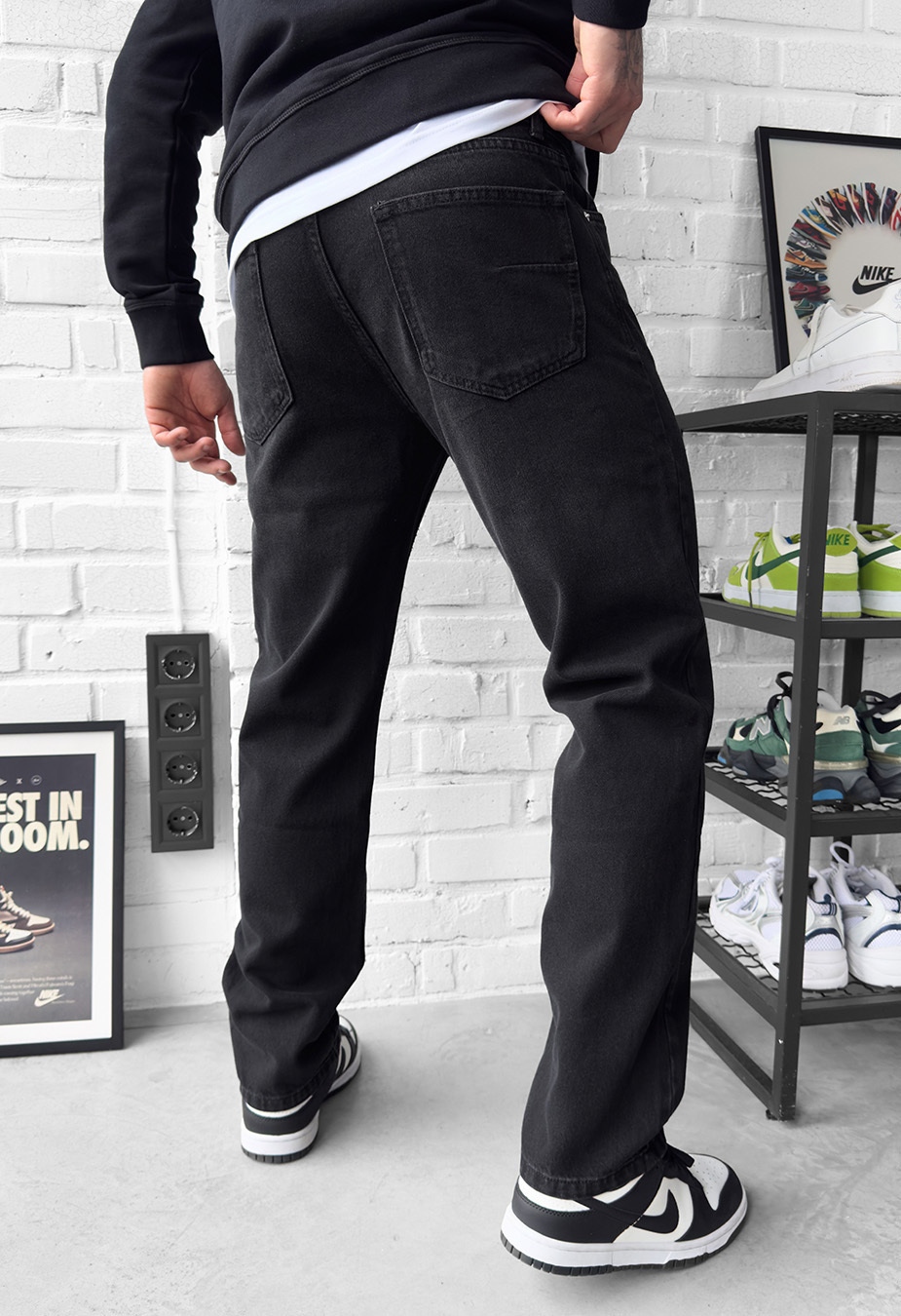 Dżinsy Staff 24 black regular